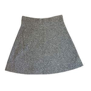 Loft Flare Flecked Pull On Skirt Womens Size Medium Gray